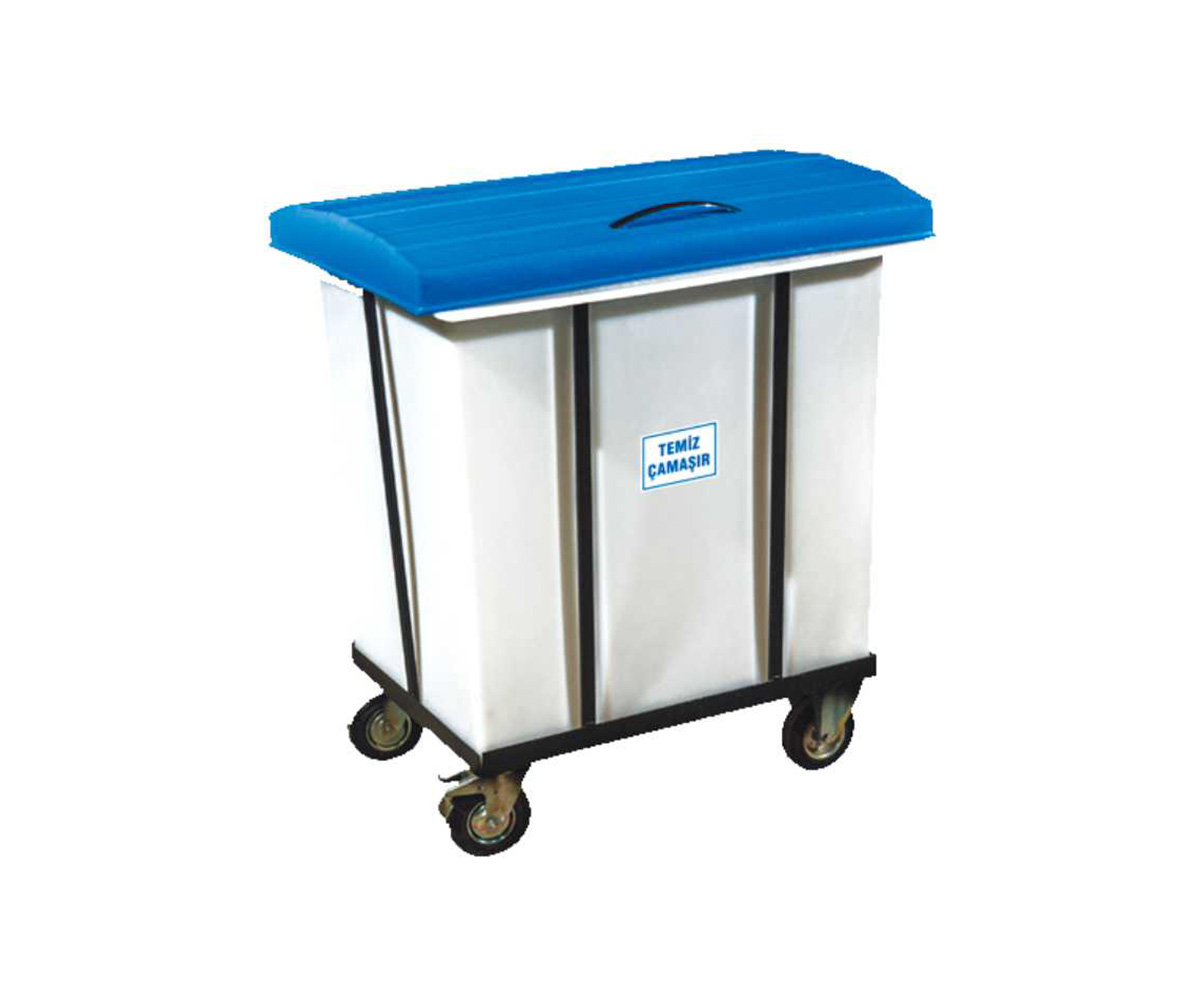 450 Litre Kapaklı Temiz Çamaşır Taşıma Arabası