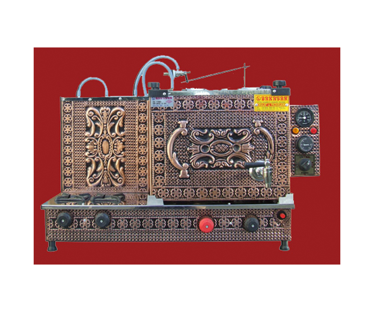 Bakır Çay Kazanı- 2 Demlikli