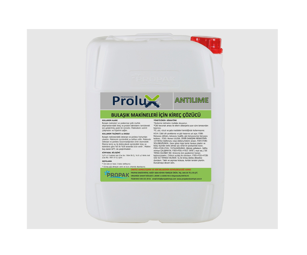 Bulaşık Makineleri İçin Kireç Çözücü Madde