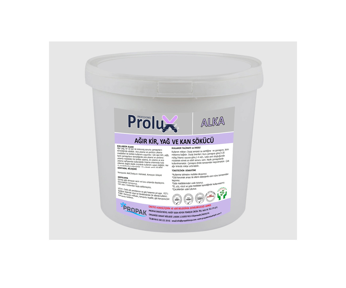 Çamaşırlar İçin Ağır Kir-Kan Sökücü Madde