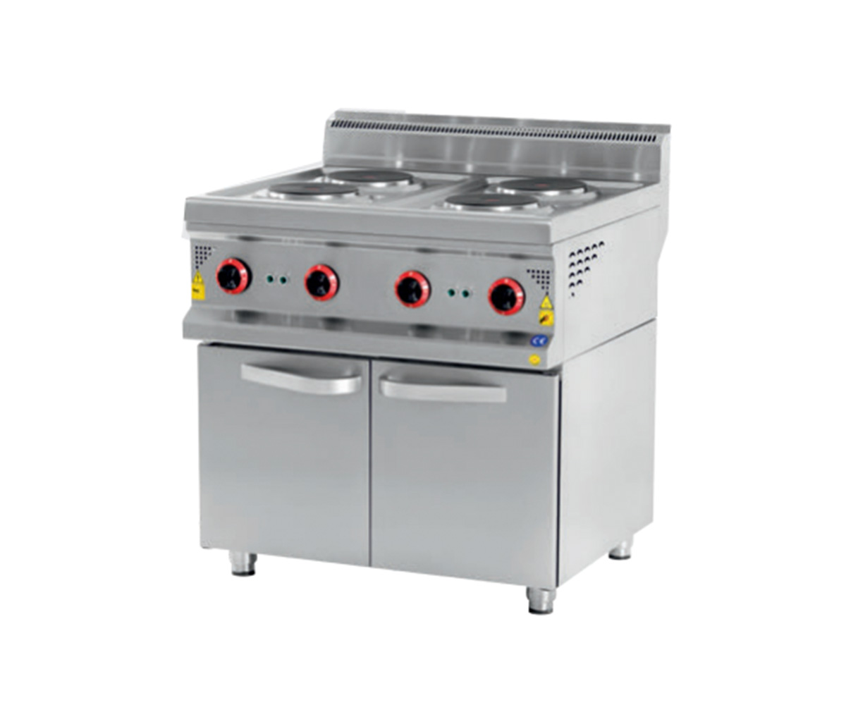 Dolaplı Dörtlü Elektrikli Ocak