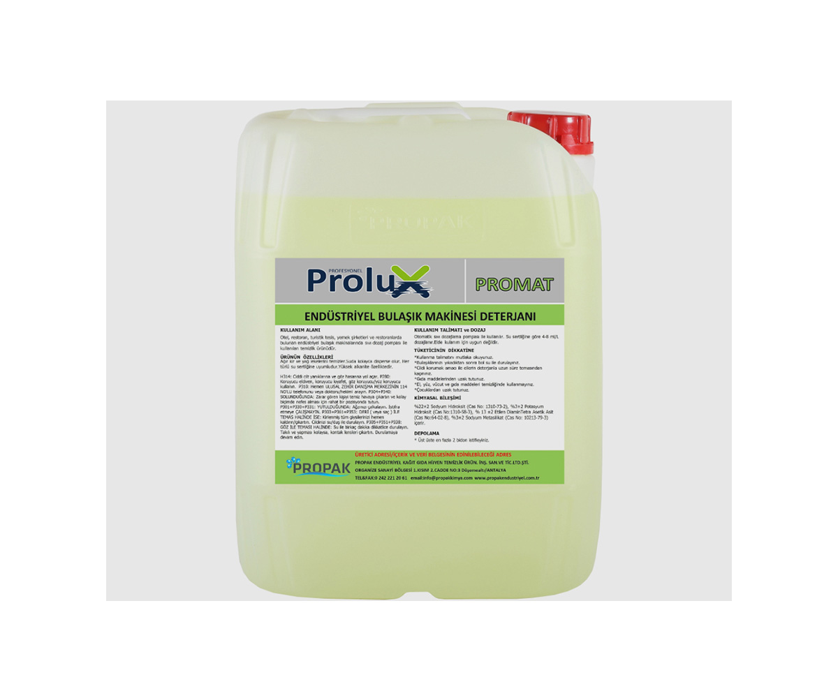 Endüstriyel Bulaşık Makinesi Deterjanı