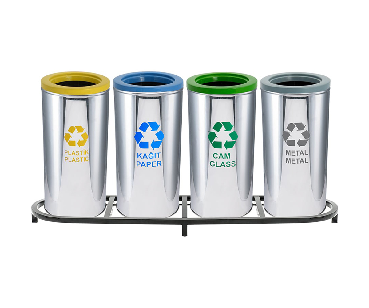 Paslanmaz Dörtlü Sıfır Atık Seti